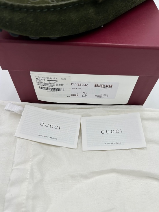 *****************Men’s Gucci Jordy Guccissima Suede Driver Loafers main image 4